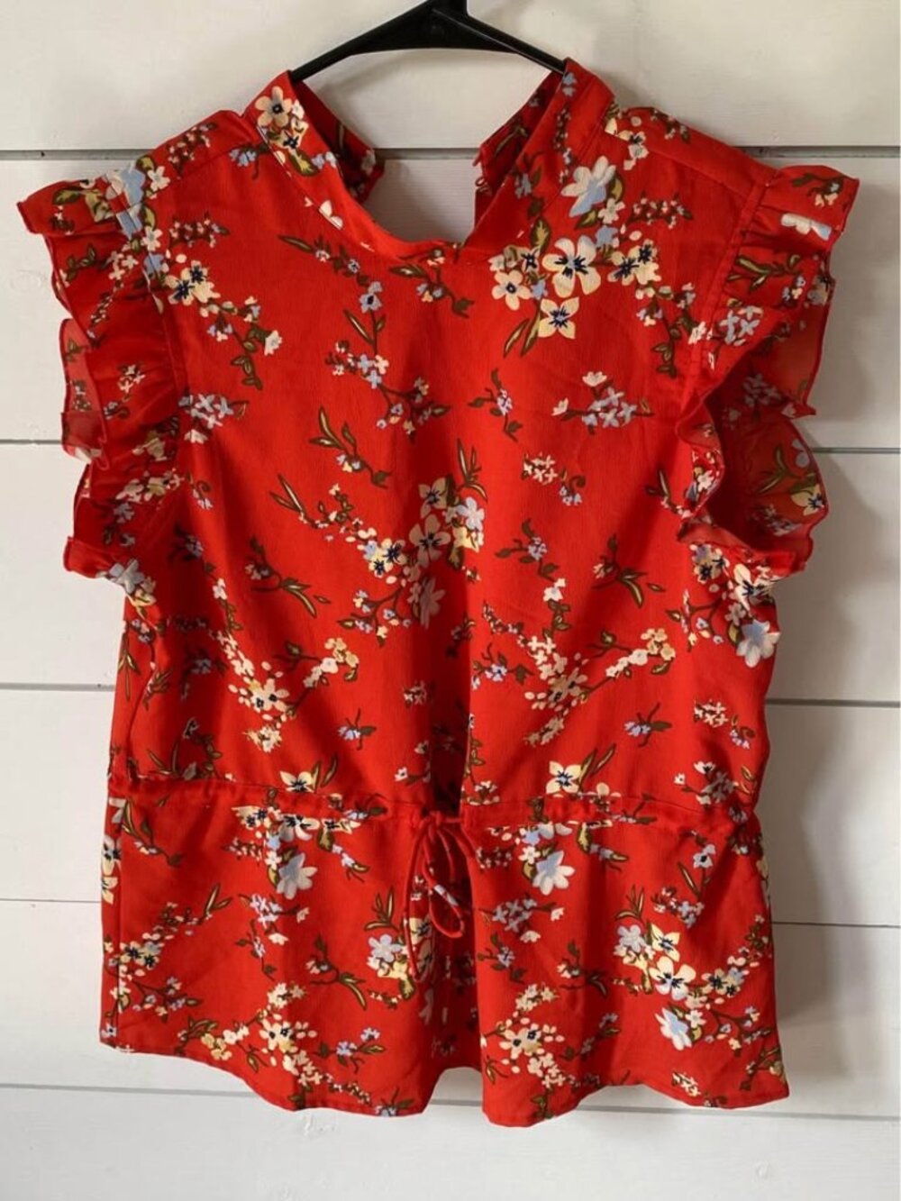 Red floral Vero Moda blouse